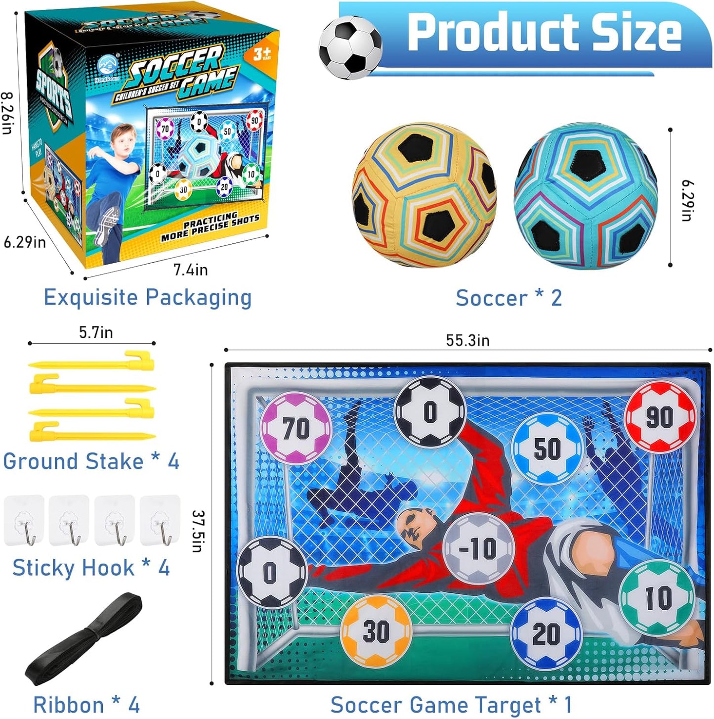 ⚽Toy Soccer Ball Game Set for Boys and Girls