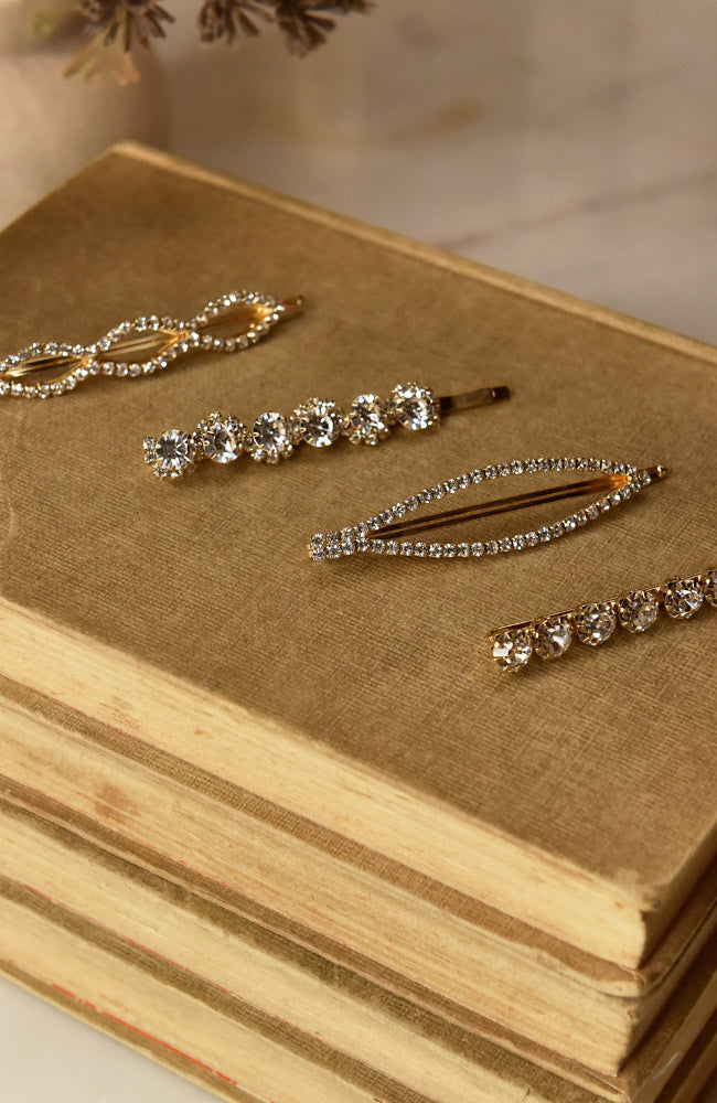 Crystal Bobby Pins, 4-Pack – Calleniy