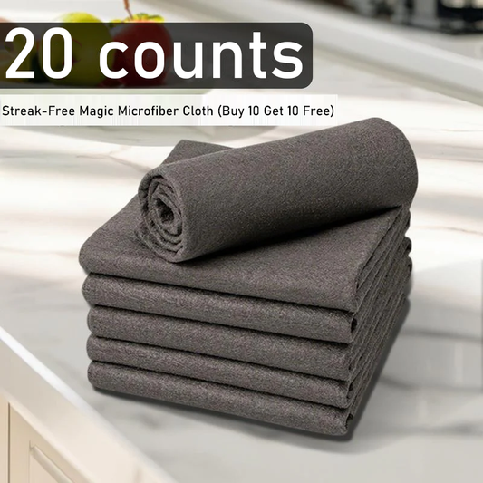 🌸Streak-Free Magic Microfiber Cloth — Wipe Any Surface Clean with JUST Water!